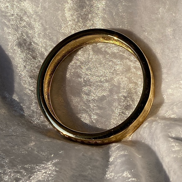 Vintage Givenchy Chunky Runway Gold Bangle Bracelet - Picture 10 of 15